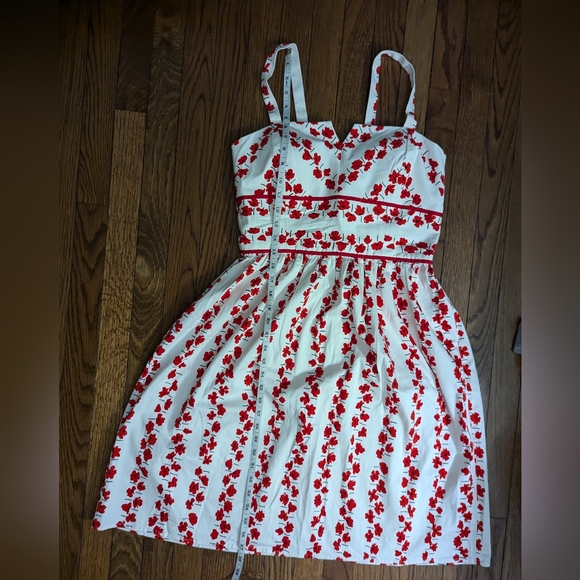 EUC poppy printed r&k originals sundress with adjustable straps, padded bust - Picture 4 of 11